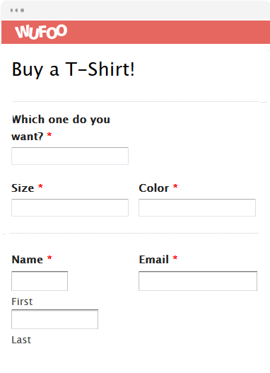 Online Order Form Templates | Wufoo