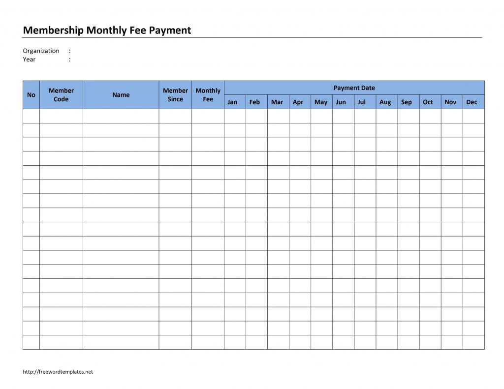 Payment Record Template charlotte clergy coalition