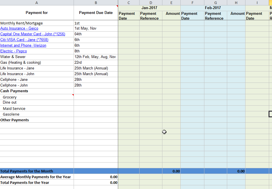 payment spreadsheet template   Tier.brianhenry.co