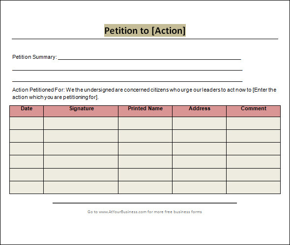 Petition Template Google Docs Charlotte Clergy Coalition