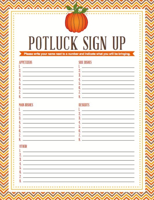 Potluck Signup Sheet Template charlotte clergy coalition