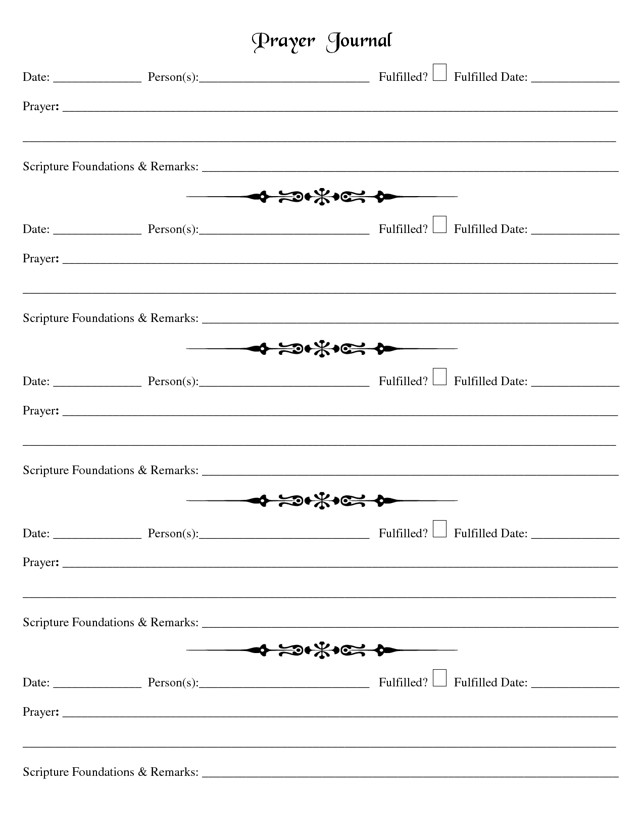printable prayer request template | Document Sample | PrayerTime 