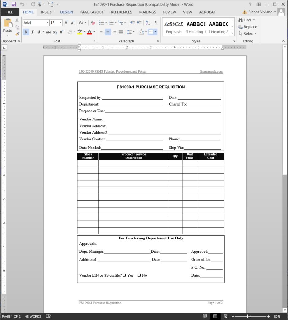 purchase requisition templates   April.onthemarch.co