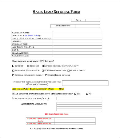 customer referral form template   Kleo.beachfix.co
