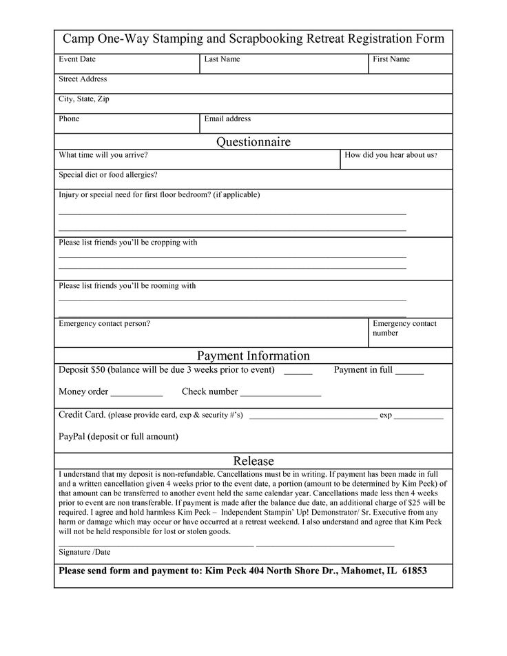 sign up form template word free registration form template 