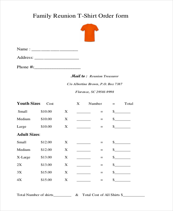 shirt order forms   Gecce.tackletarts.co