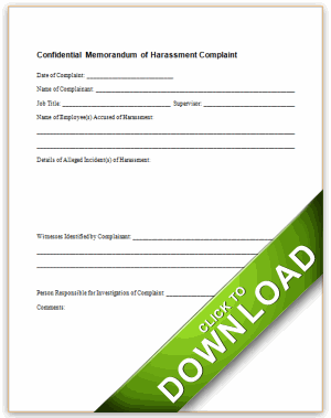 Harassment Complaint Form   Fill Online, Printable, Fillable 