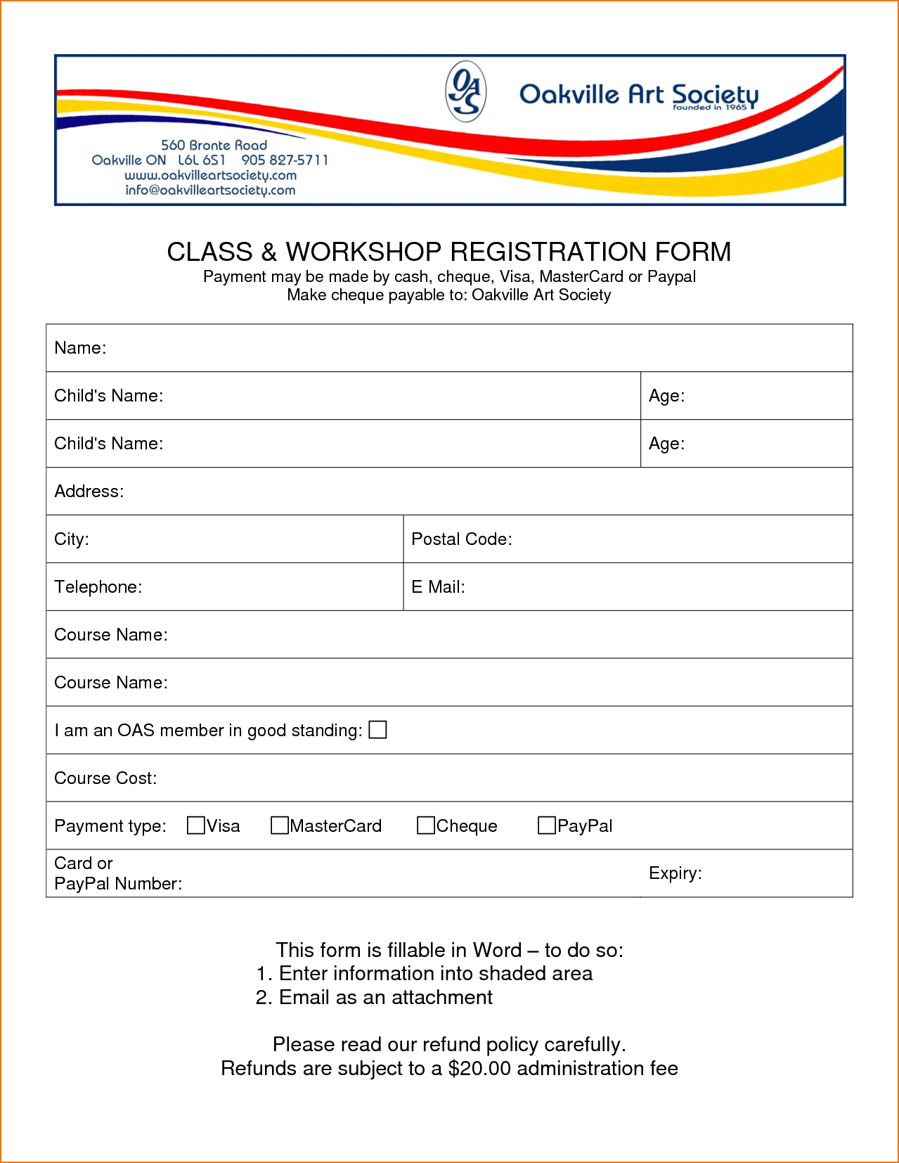 registration form word template   Gecce.tackletarts.co