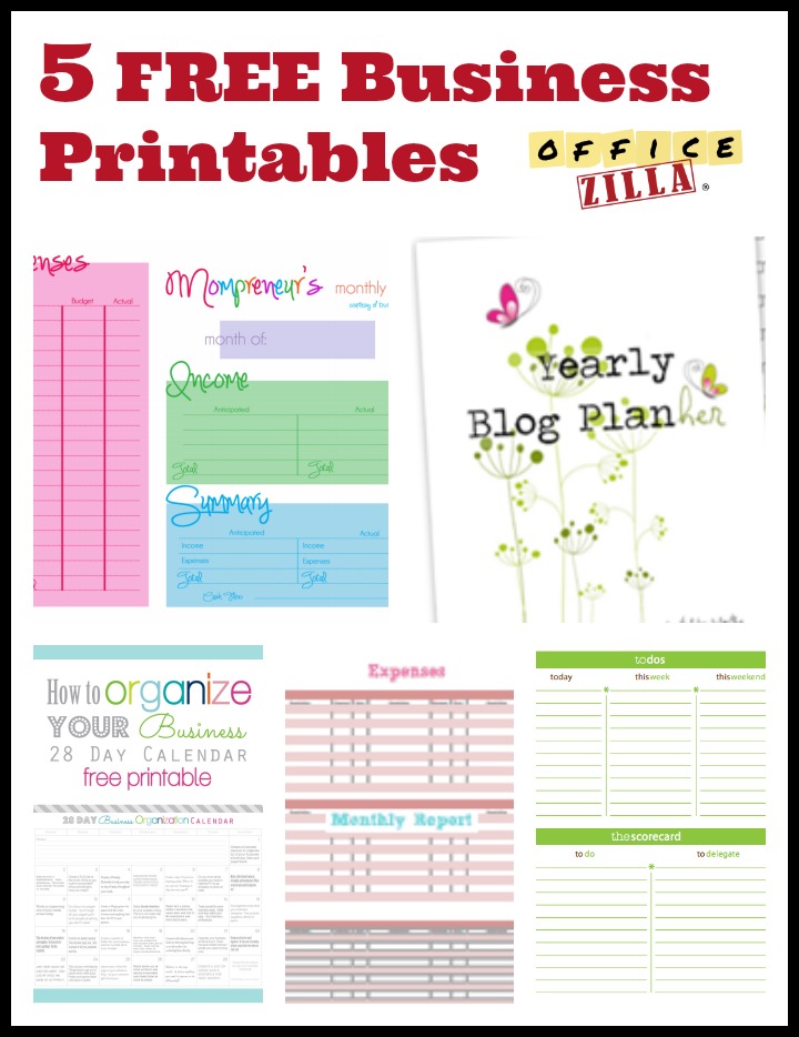 5 Free Small Business Forms   The OfficeZilla® Blog