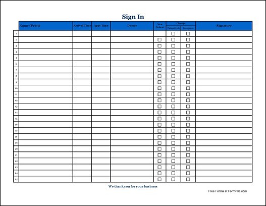 Employee Sign In Sheet Template   11+ Free PDF Documents Download 