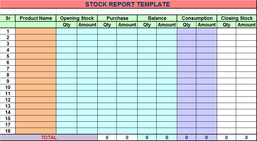 stock report template   Boat.jeremyeaton.co