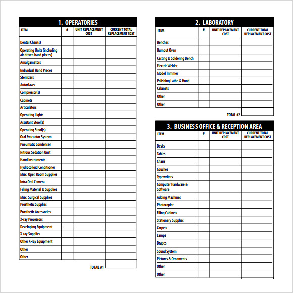 medical supply inventory list template   Tier.brianhenry.co