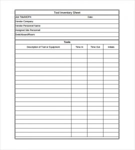 Tool Inventory Sheet | charlotte clergy coalition