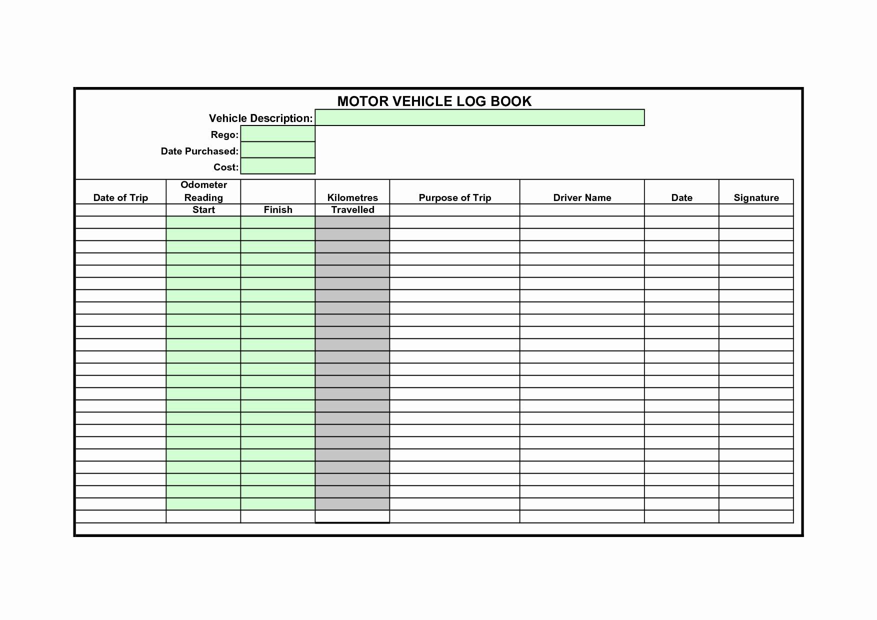 Truck Driver Log Book Excel Template charlotte clergy coalition