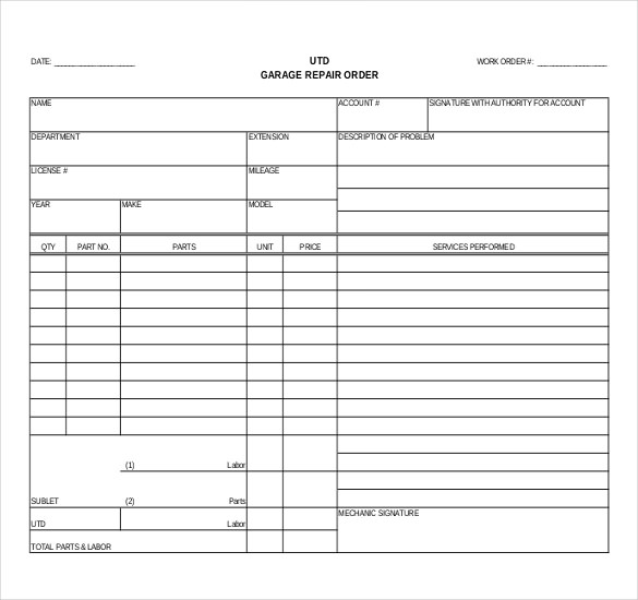 work order template free download   Tier.brianhenry.co
