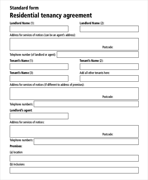 Rental Agreement Template Free Download   emsec.info