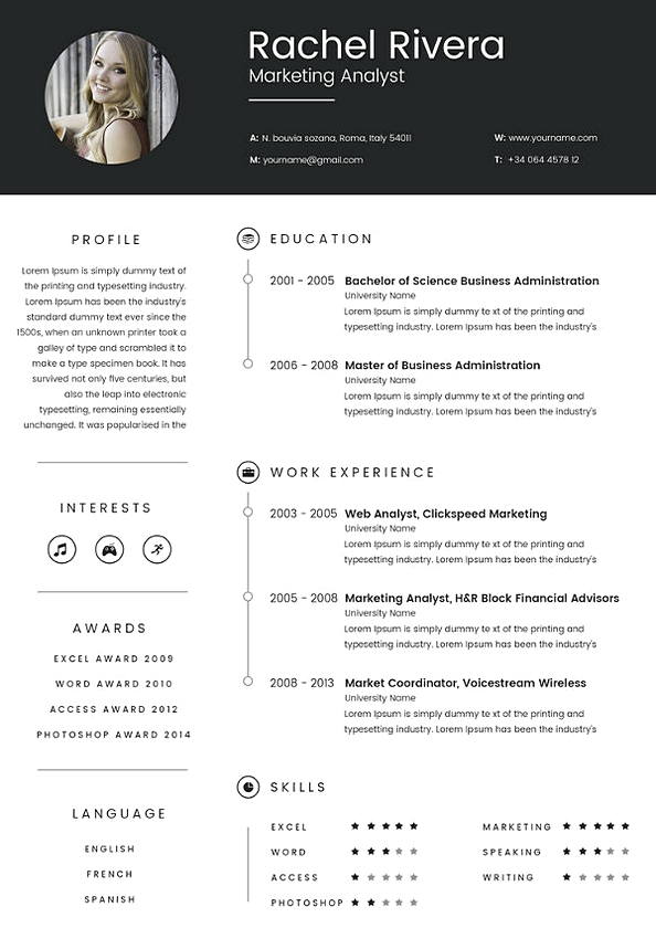 Marketing Analyst Resume templates 1 Marketing Analyst Resume templates 1
