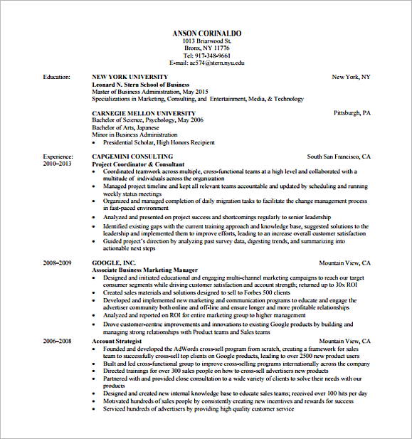 Online Marketing Analyst Resume Online Marketing Analyst Resume