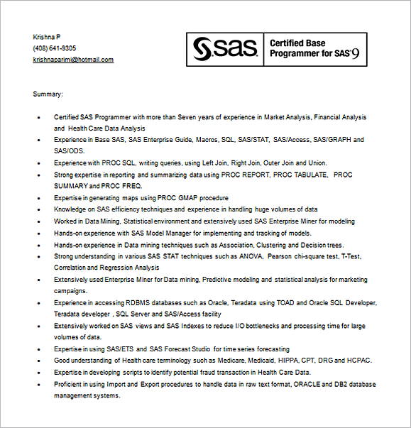 SAS Marketing Analyst Resume Word Doc SAS Marketing Analyst Resume Word Doc