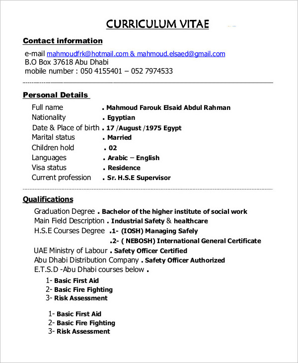Construction Supervisor Resume templates Construction Supervisor Resume templates