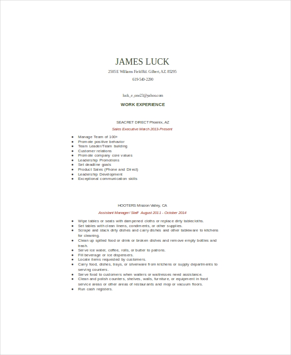 Food Service Assistant Manager Resume Food Service Assistant Manager Resume