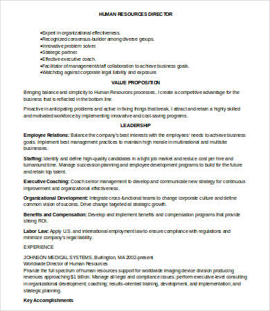 HR Director Resume HR Director Resume