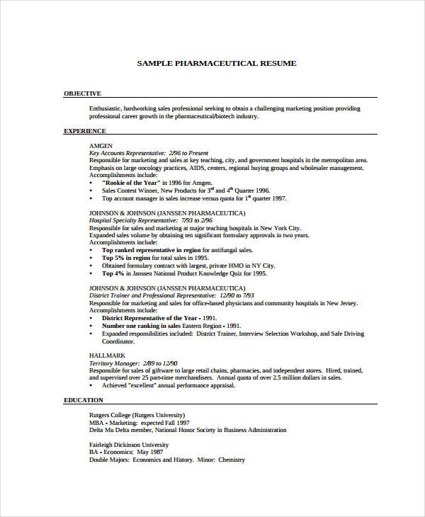 Pharmaceutical Product Manager Resume Pharmaceutical Product Manager Resume