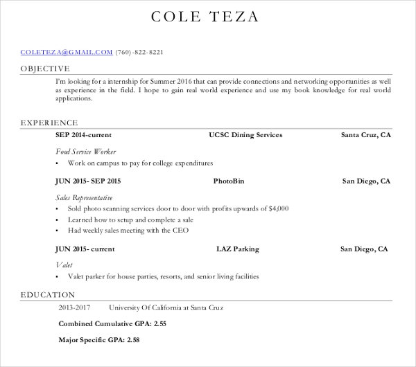 Sales Manager Resume Example 1 Sales Manager Resume Example 1