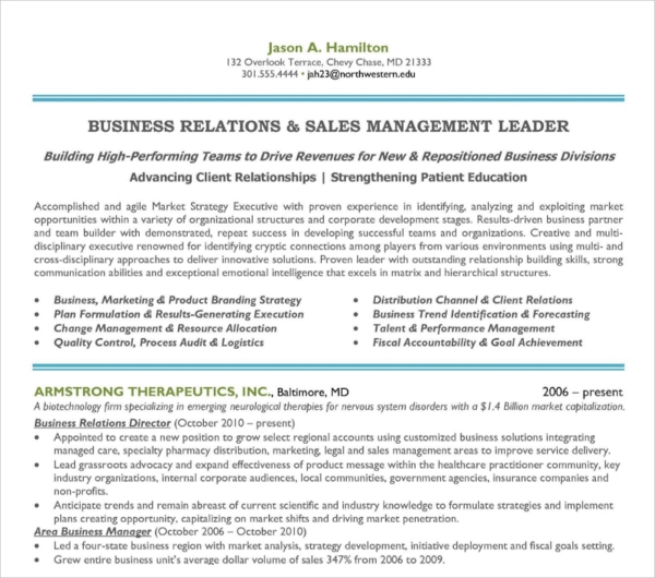 Sales Marketing Manager Resume1 1 Sales Marketing Manager Resume1 1