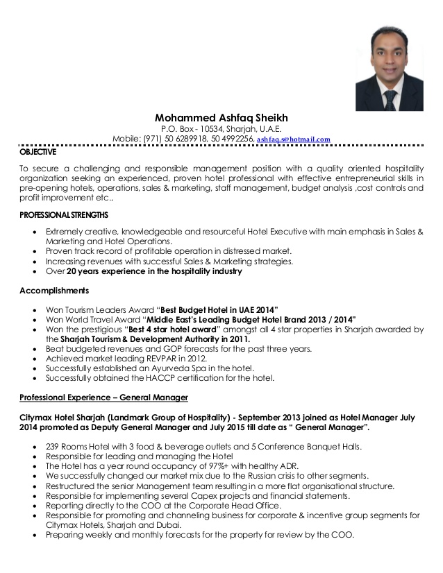 ashfaq sheikh resume general manager ashfaq sheikh resume general manager