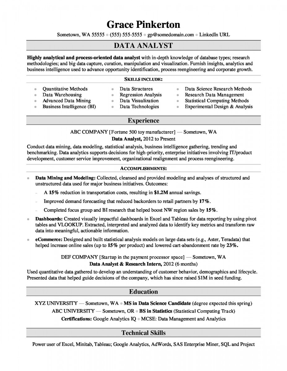 data research analyst resume data research analyst resume