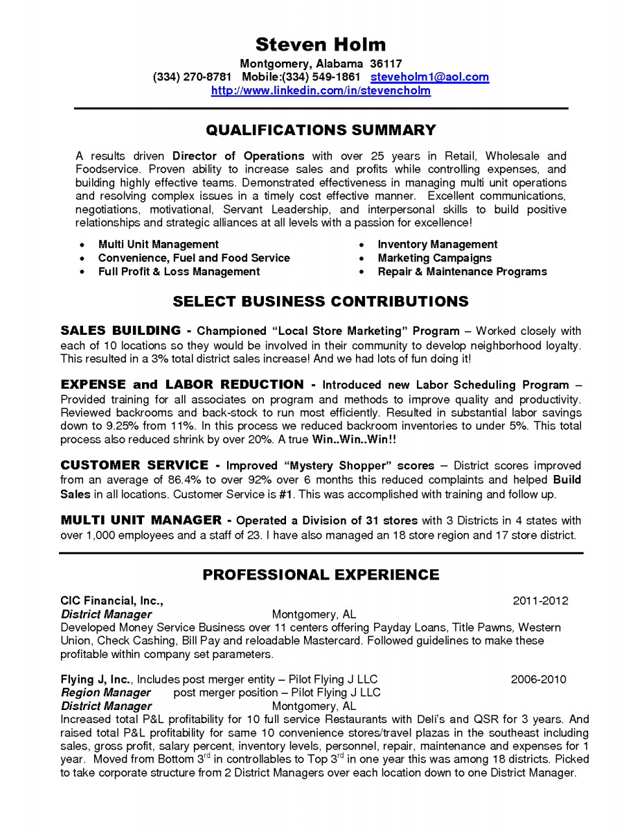 district manager resume example district manager resume example