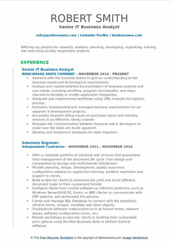 it business analyst sample resume it business analyst sample resume