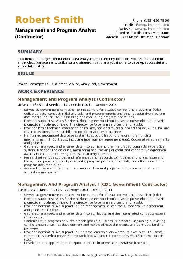 management and program analyst example resume management and program analyst example resume