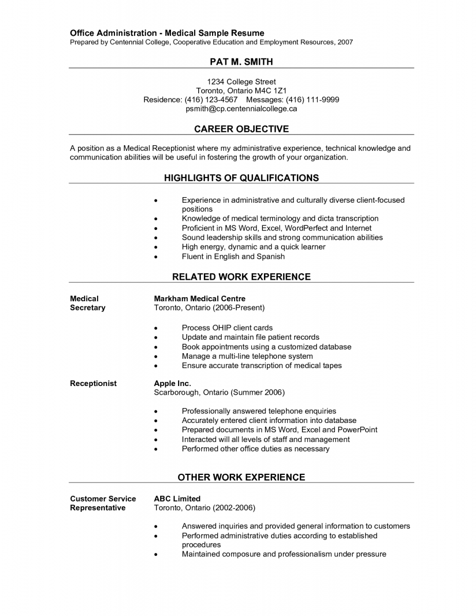 medical office resume objective medical office resume objective