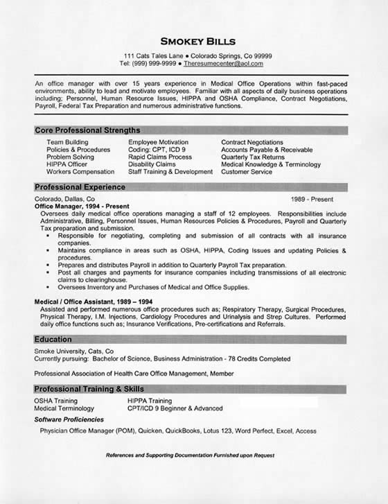 sample resume manager sample resume manager