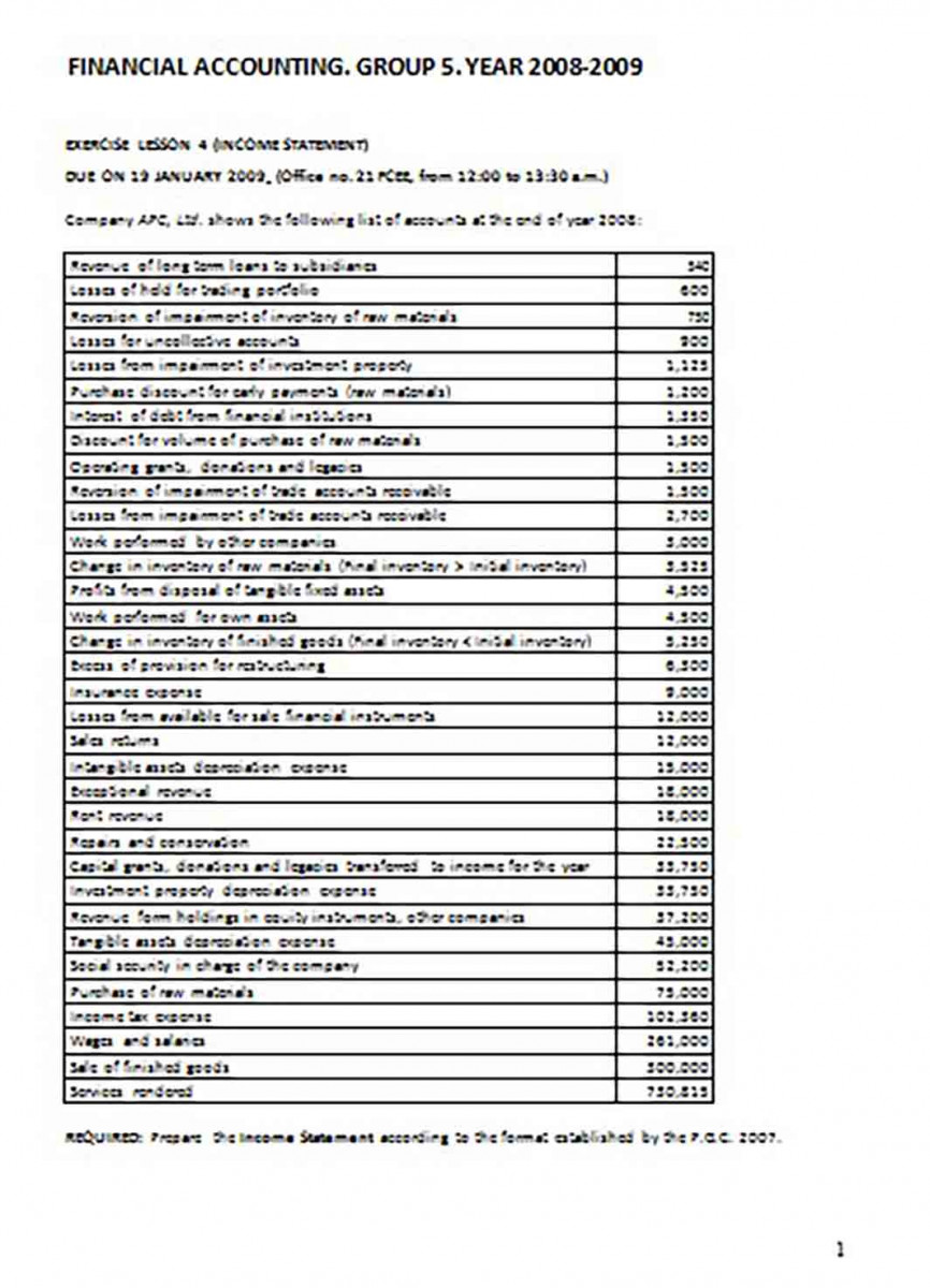 5 Year Financial Income Statement templates 5 Year Financial Income Statement templates