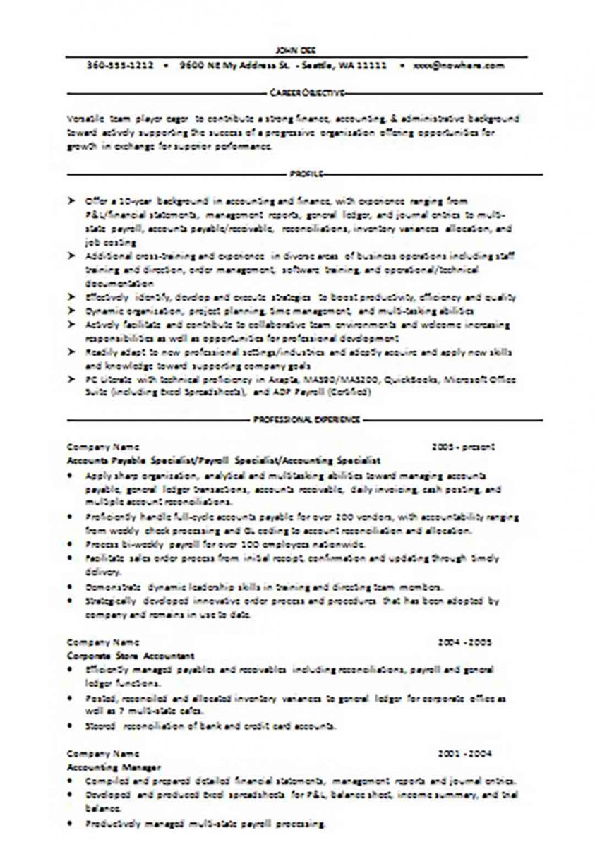 Accounting Sample Accounting Sample