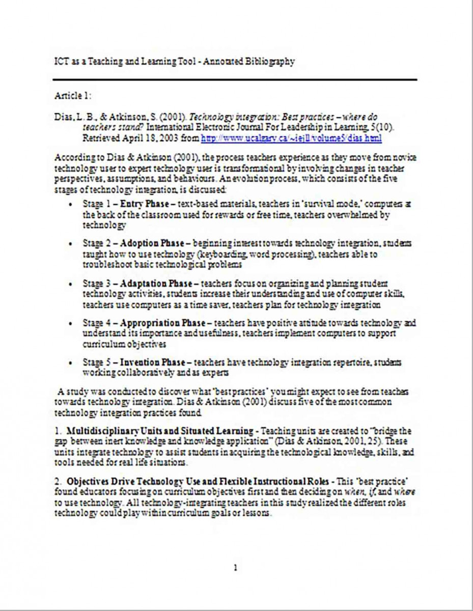 Annotated Bibliography Generator Tool templates 1 Annotated Bibliography Generator Tool templates 1