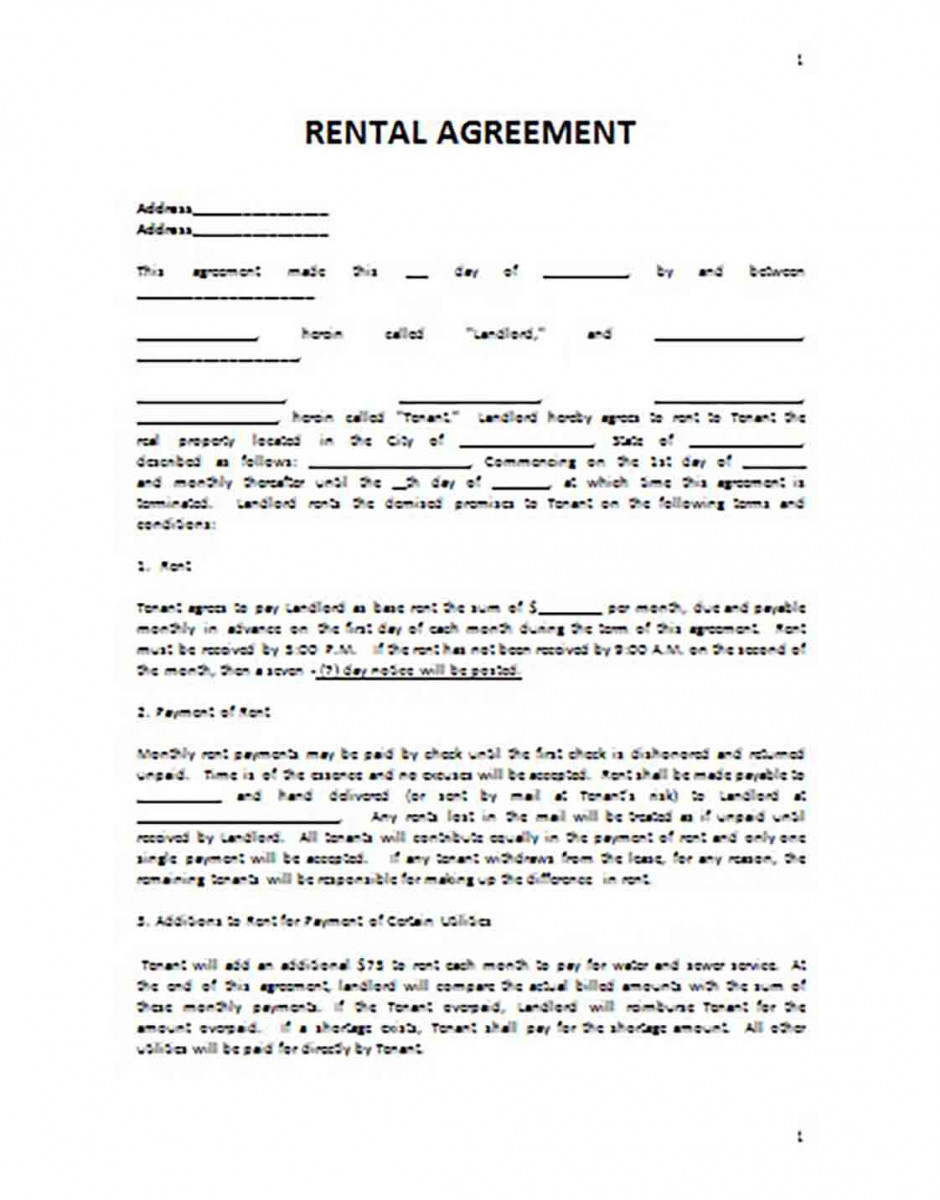 Apartment Basic Rental Agreement templates Apartment Basic Rental Agreement templates