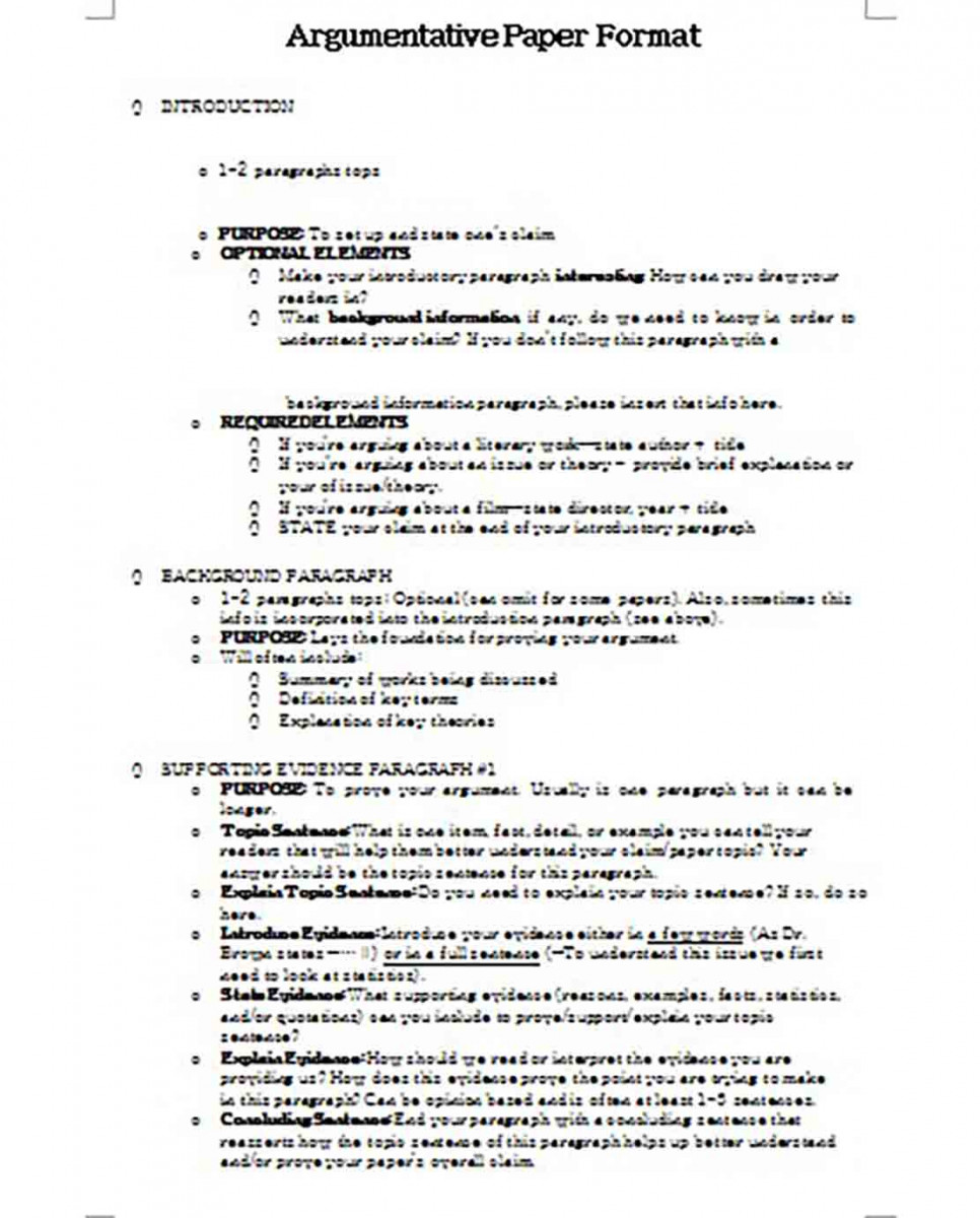 Argumentative Essay Outline templates Sample Argumentative Essay Outline templates Sample