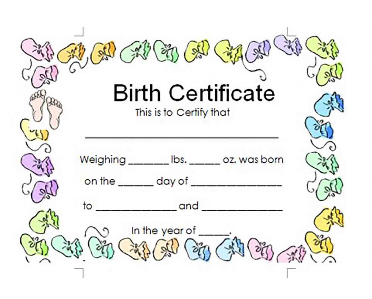 Baby Birth Certificate Booties templates Baby Birth Certificate Booties templates