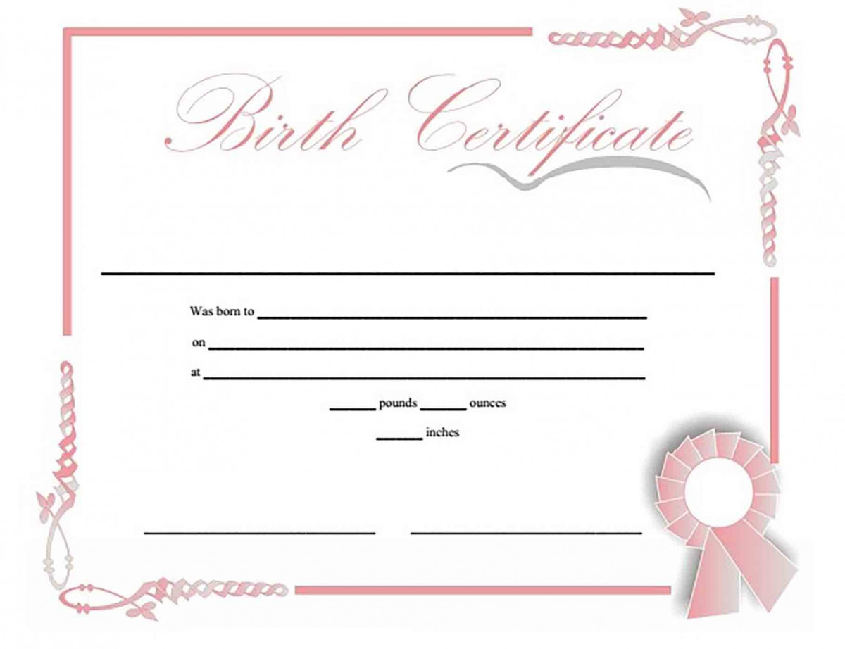 Birth Certificate Prinable templates for Birth Certificate Prinable templates for