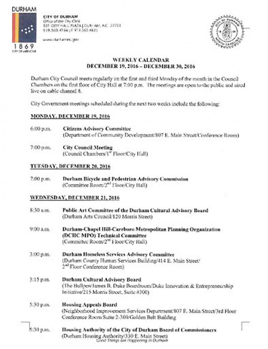 Blank Weekly Meeting Calendar Blank Weekly Meeting Calendar
