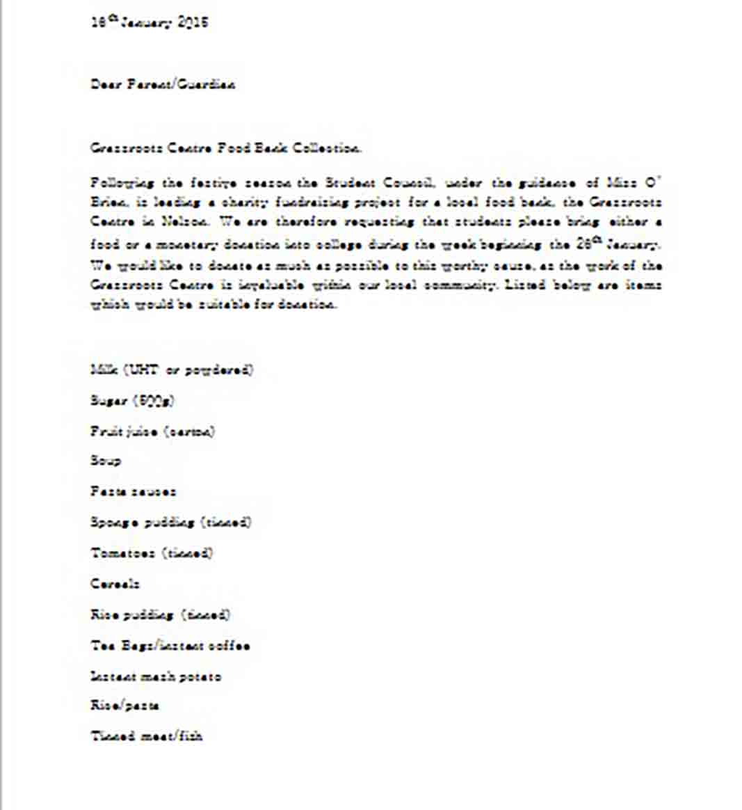 Charitable Donation Letter templates Charitable Donation Letter templates