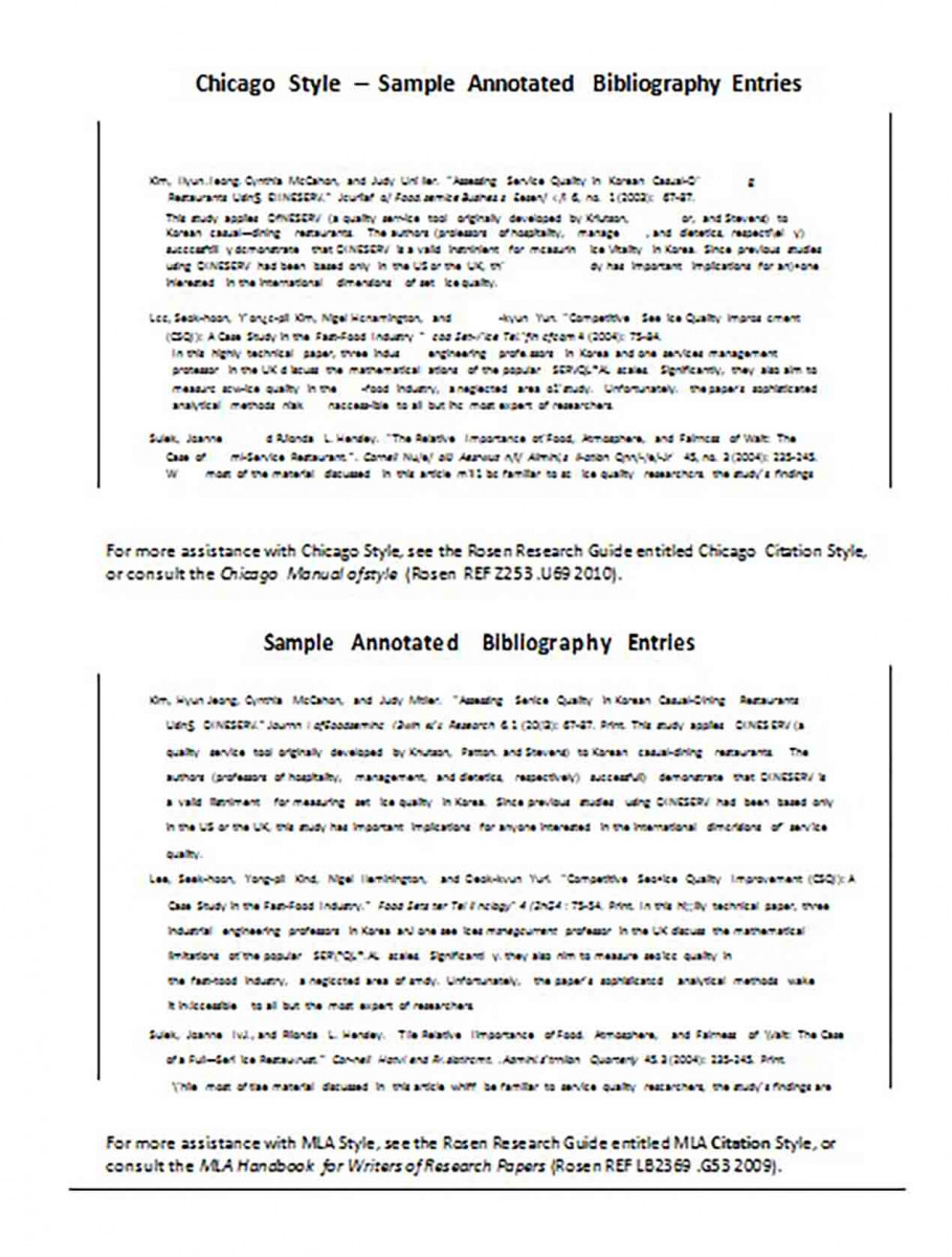 Chicago Style Annotated Bibliography Generator Chicago Style Annotated Bibliography Generator