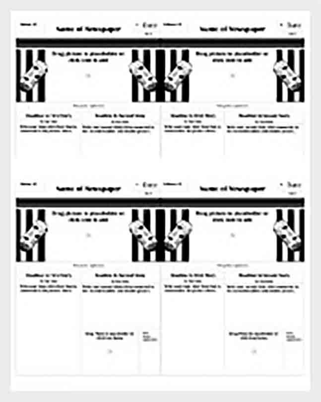 Classroom Newspaper Sample PPT templates Classroom Newspaper Sample PPT templates