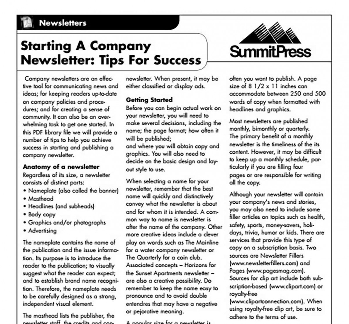 Company Newsletter templates Format Company Newsletter templates Format
