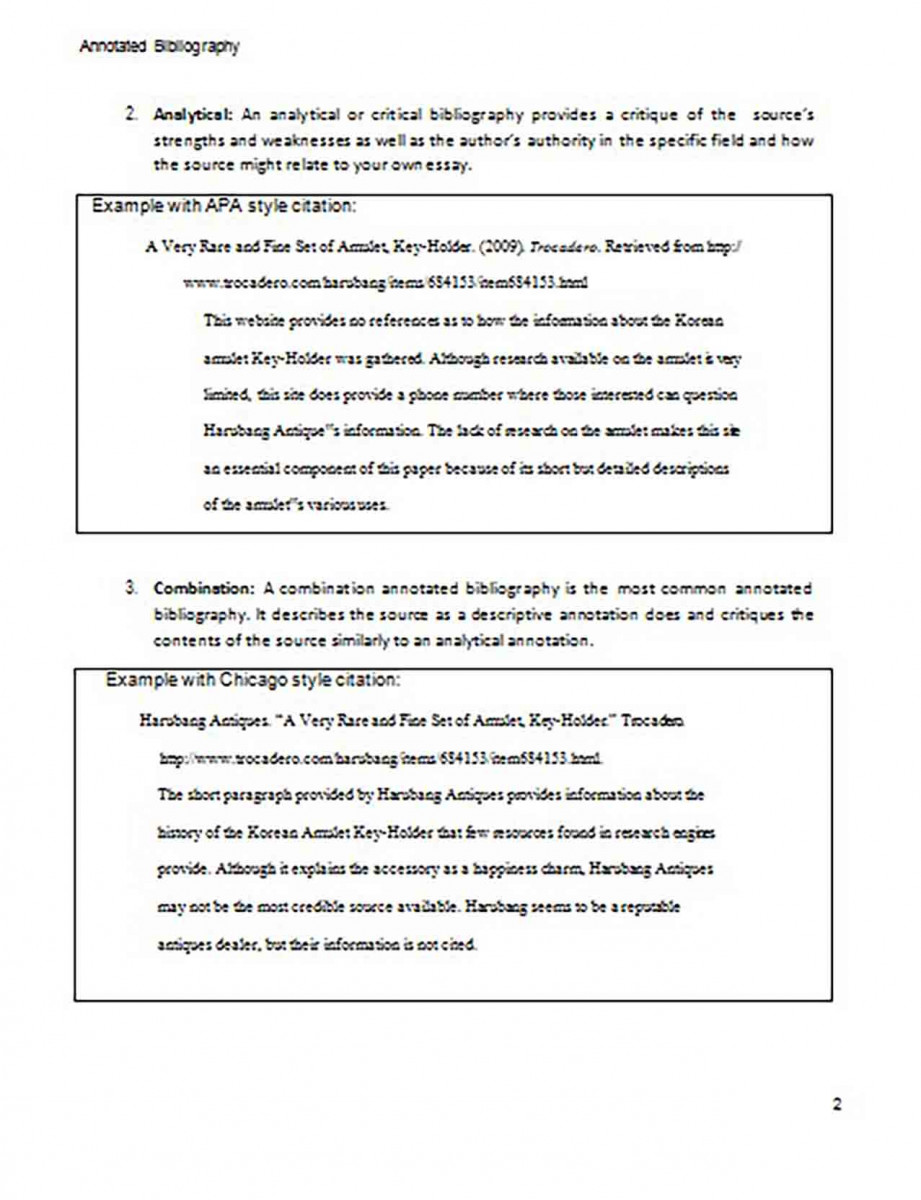 Creating an Annotated Bibliography Generator Sample 2 Creating an Annotated Bibliography Generator Sample 2