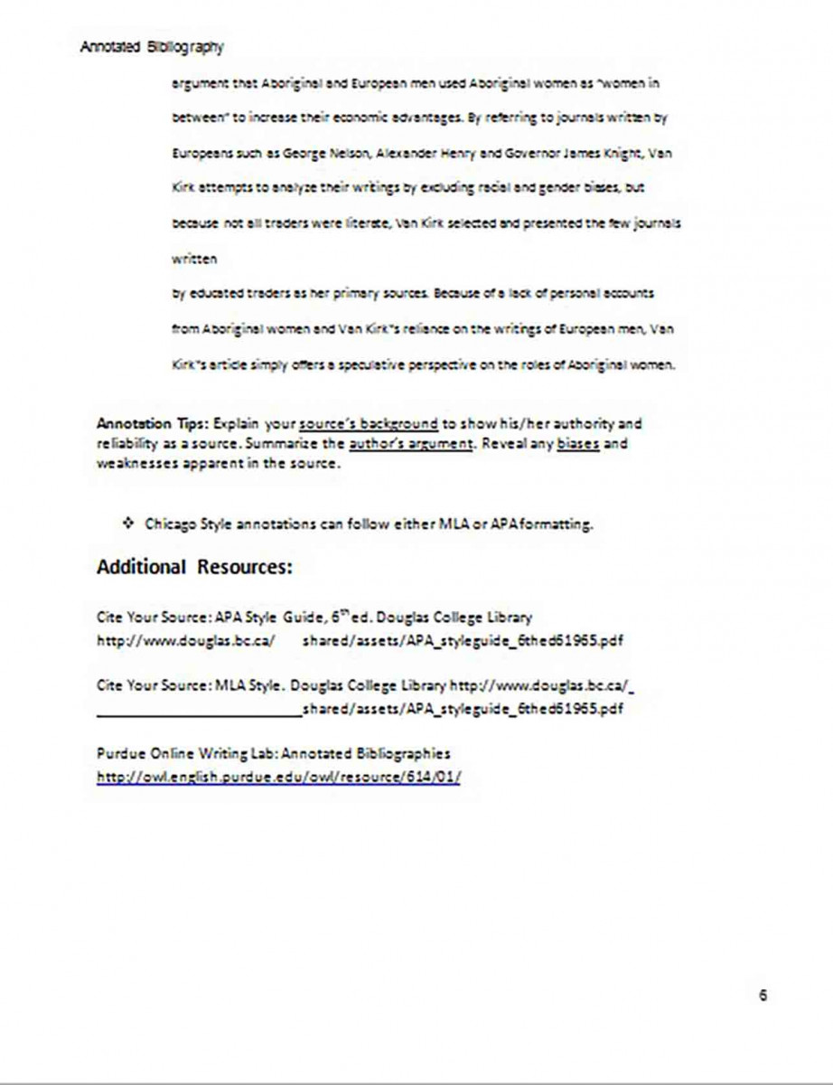 Creating an Annotated Bibliography Generator Sample 6 Creating an Annotated Bibliography Generator Sample 6